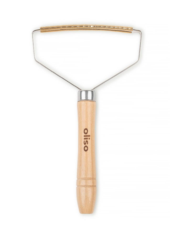 oliso Wool Mat Cleaning Tool – Brass Lint Remover for Quilting & Sewing – Cleans Wool Pressing Mats, Upholstery & More - Image 1